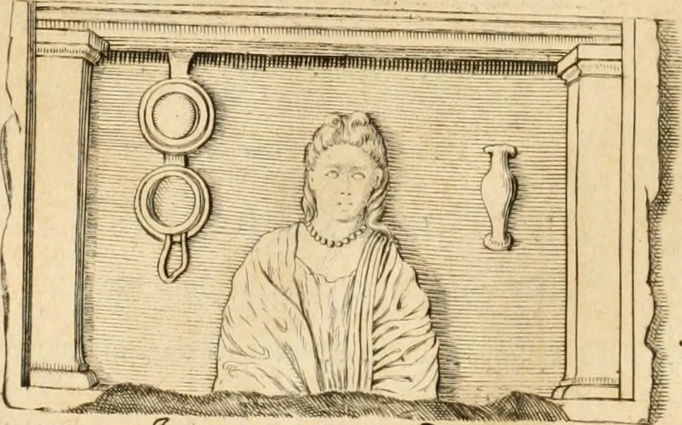 An illustration from Marmora Pisaurensia notis illustrata, 1737, leaf 79