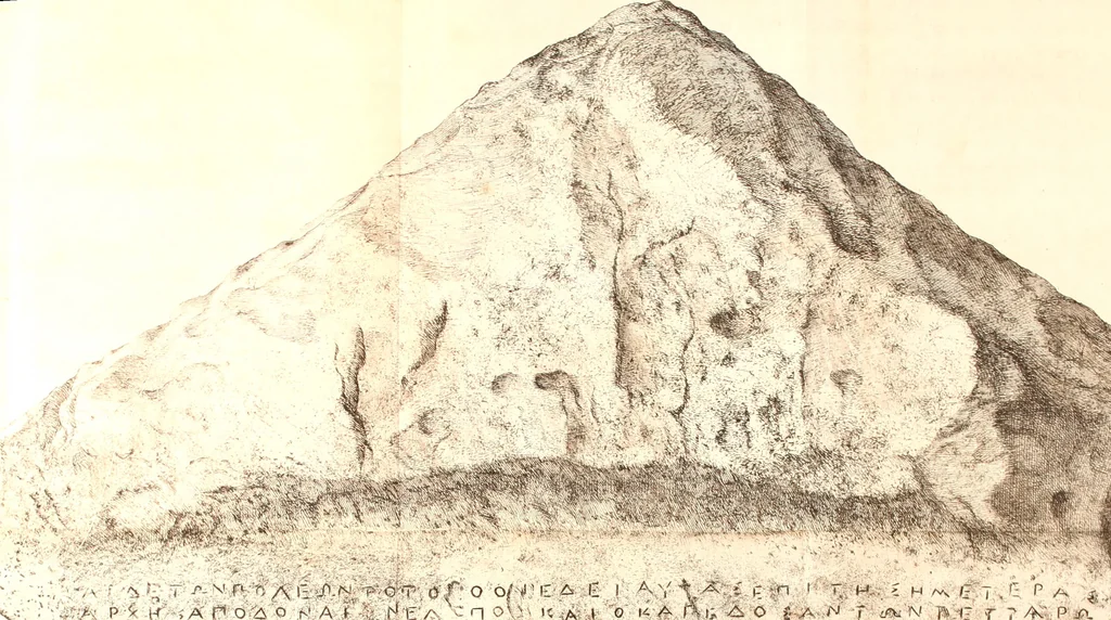 An illustration from Marmor Sandvicense, cvm commentario et notis, 1743, leaf 29