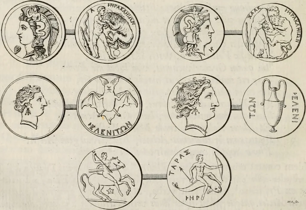 An illustration from Marmor Sandvicense, cvm commentario et notis, 1743, leaf 83