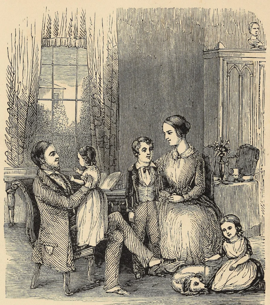An illustration from Marriage : its history and ceremonies : with a phrenological and physiological exposition of the functions and qualifications for happy marriages, 1847, leaf 14