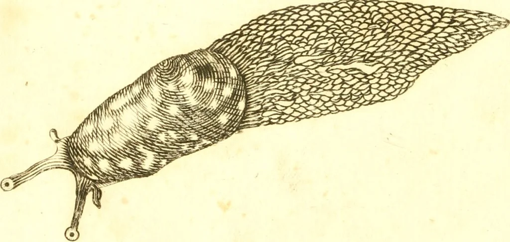 An illustration from Martini Lister Exercitatio anatomica : in qua de cochleis, maximè terrestribus & limacibus, agitur : omnium dissectiones tabulis aeneis, ad ipsas res affabrè incisis, illustrantur : dissecanda sunt, non solùm humana cadavera; sed & aves, pisces, quadrupedia, insecta, amphibia, &c. ut singularum partium innotesceret officium: cùm aut quaedam in aliquibus deficiant, aut quid analogum reperiatur, aut saltem notanda occurrat aliqua diversitas, quae saepè maximam lucem afferat Adrianus Auzoutius, 1694, leaf 25