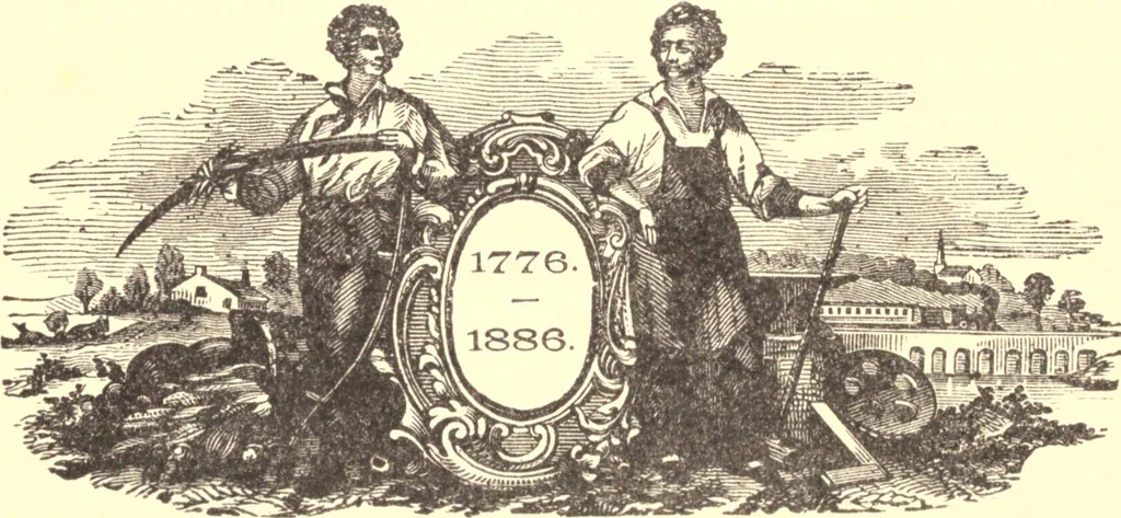 An illustration from The marvel of nations. Our country: its past, present, and future, and what the Scriptures say of it, 1887, leaf 133