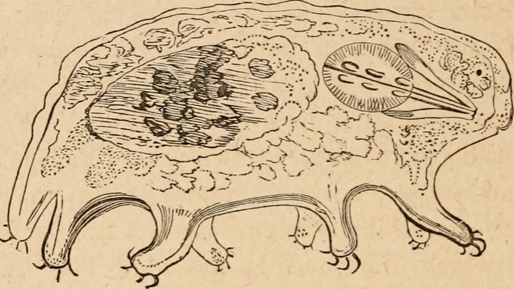 An illustration from Marvels of pond-life; or, A year's microscopic recreations among the polyps, infusoria, rotifers, water-bears and polyzoa, 1871, leaf 157