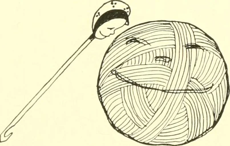 An illustration from The Mary Frances knitting and crocheting book;, 1918, leaf 100