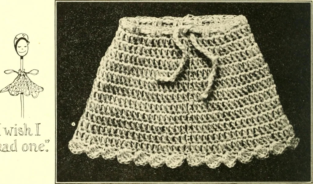An illustration from The Mary Frances knitting and crocheting book;, 1918, leaf 101
