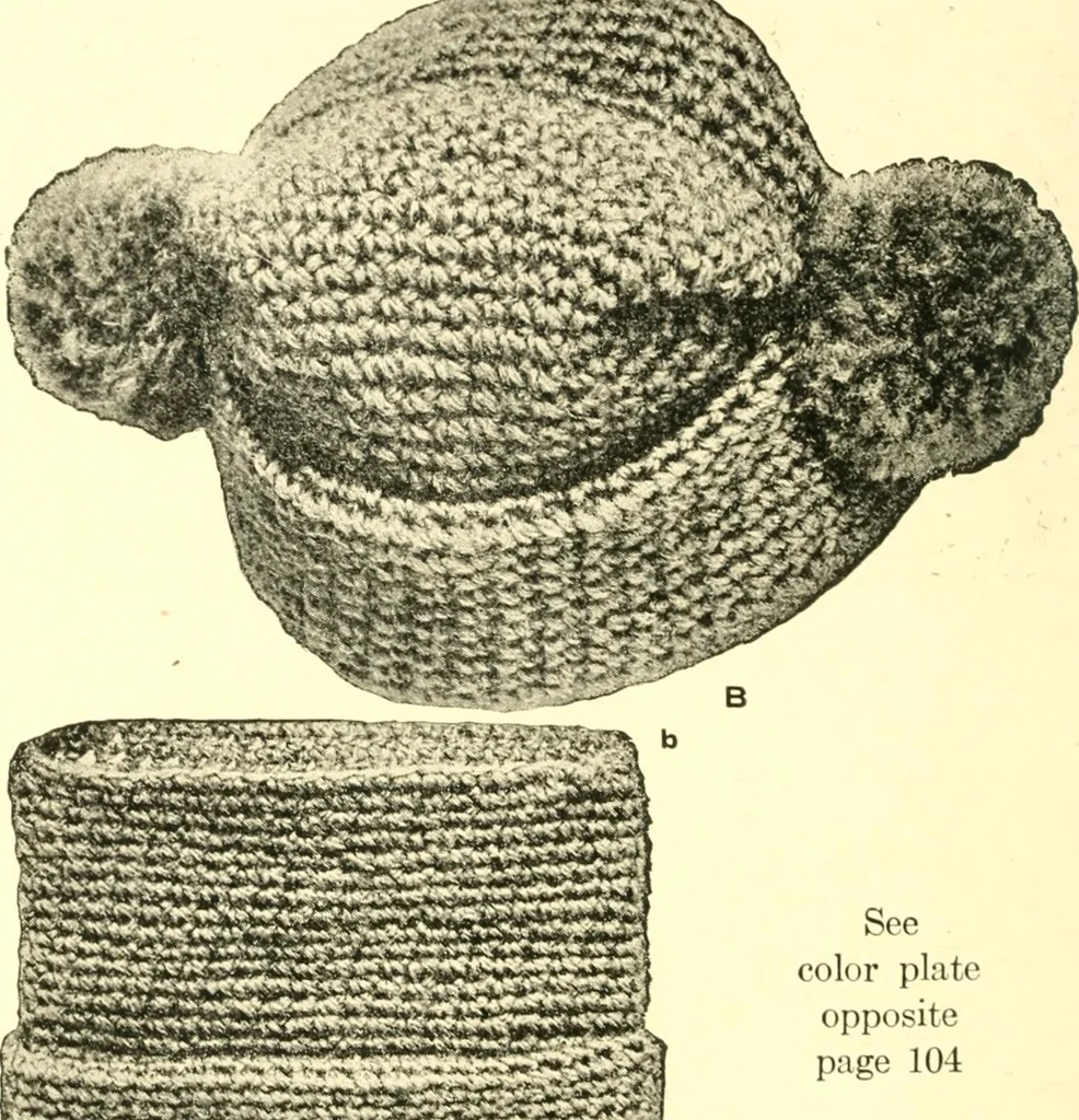 An illustration from The Mary Frances knitting and crocheting book;, 1918, leaf 109