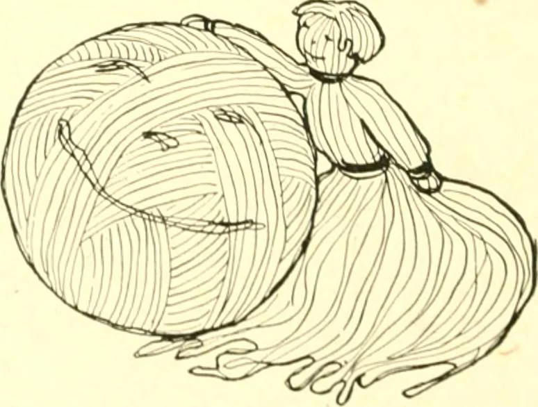 An illustration from The Mary Frances knitting and crocheting book;, 1918, leaf 109