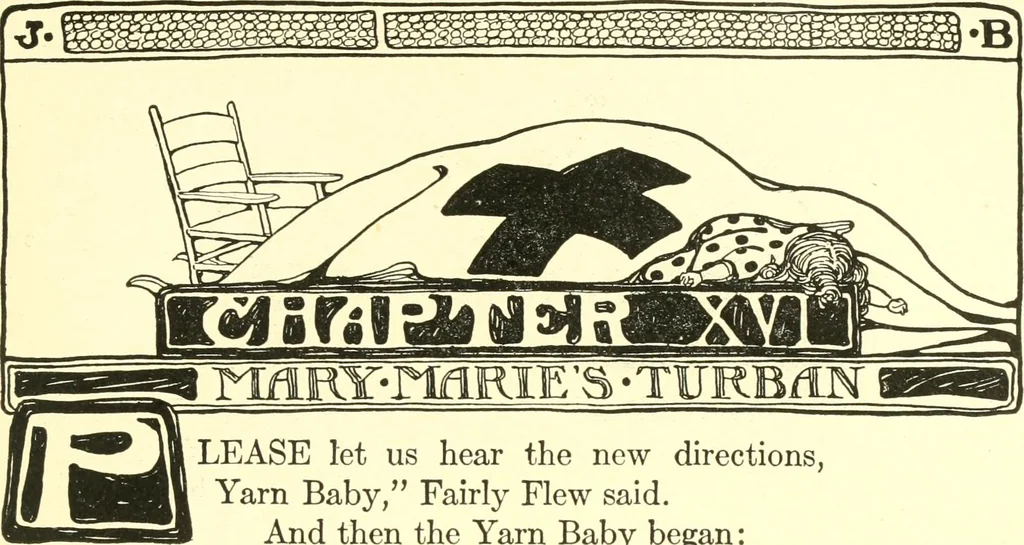 An illustration from The Mary Frances knitting and crocheting book;, 1918, leaf 114