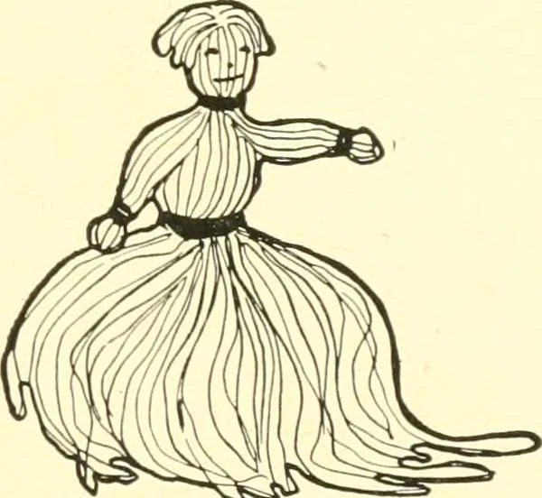 An illustration from The Mary Frances knitting and crocheting book;, 1918, leaf 114
