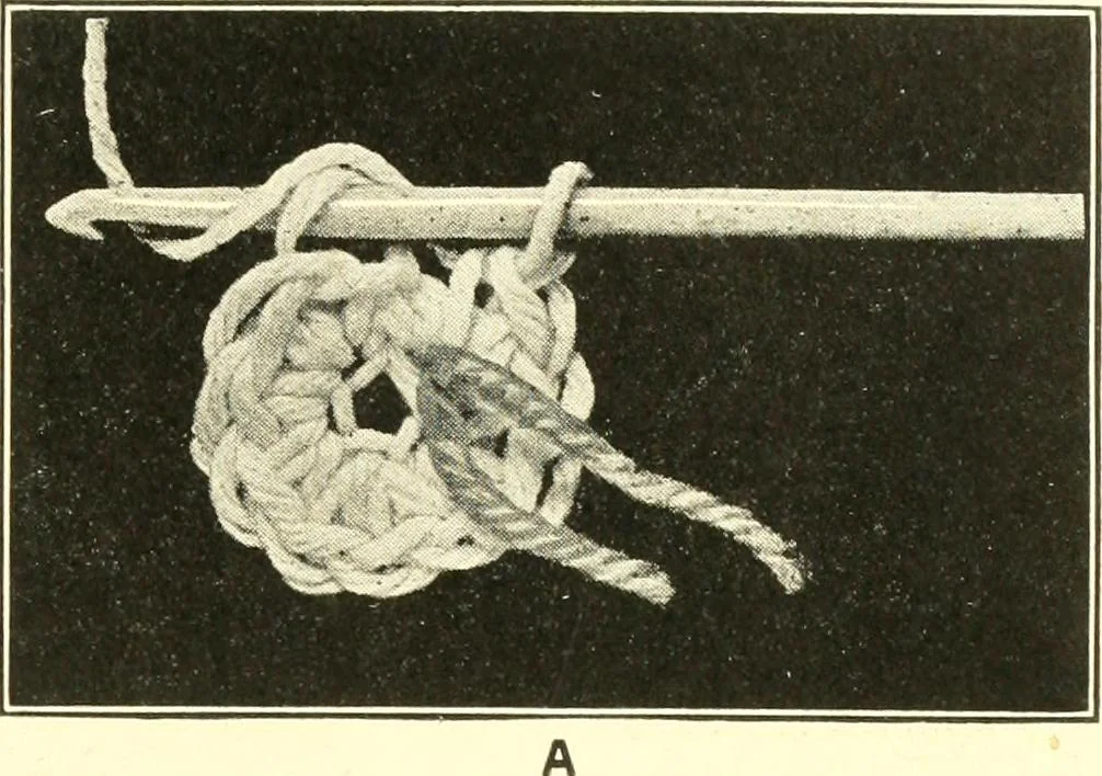 An illustration from The Mary Frances knitting and crocheting book;, 1918, leaf 116
