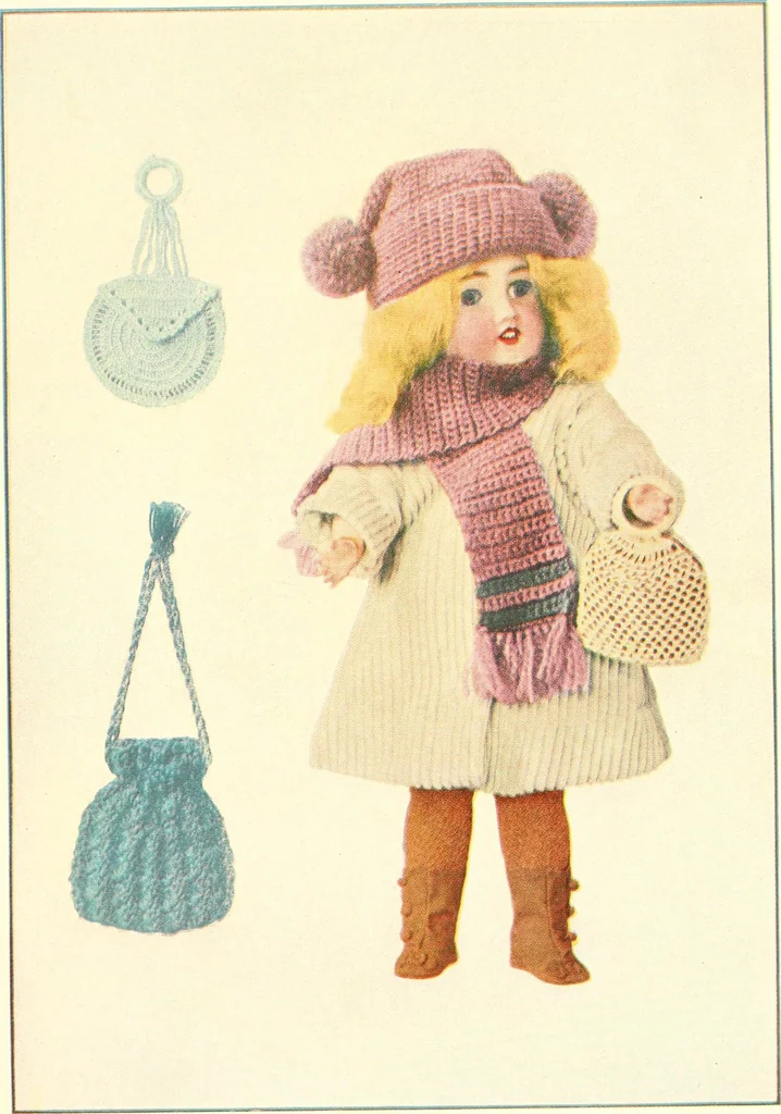 An illustration from The Mary Frances knitting and crocheting book;, 1918, leaf 120