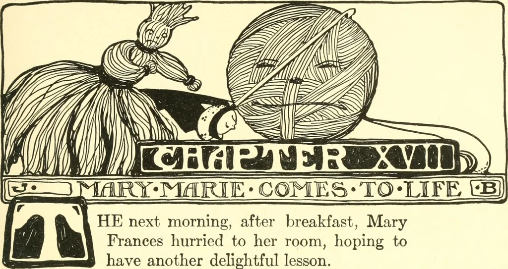 An illustration from The Mary Frances knitting and crocheting book;, 1918, leaf 122