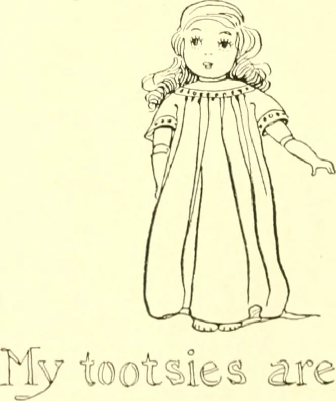 An illustration from The Mary Frances knitting and crocheting book;, 1918, leaf 123