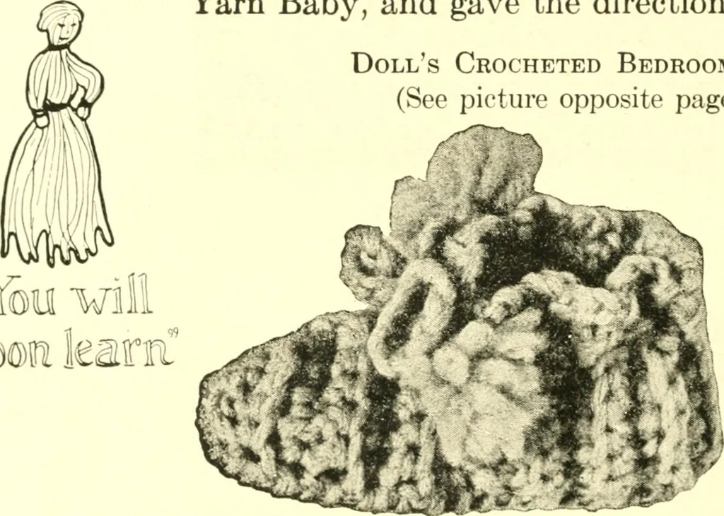An illustration from The Mary Frances knitting and crocheting book;, 1918, leaf 125