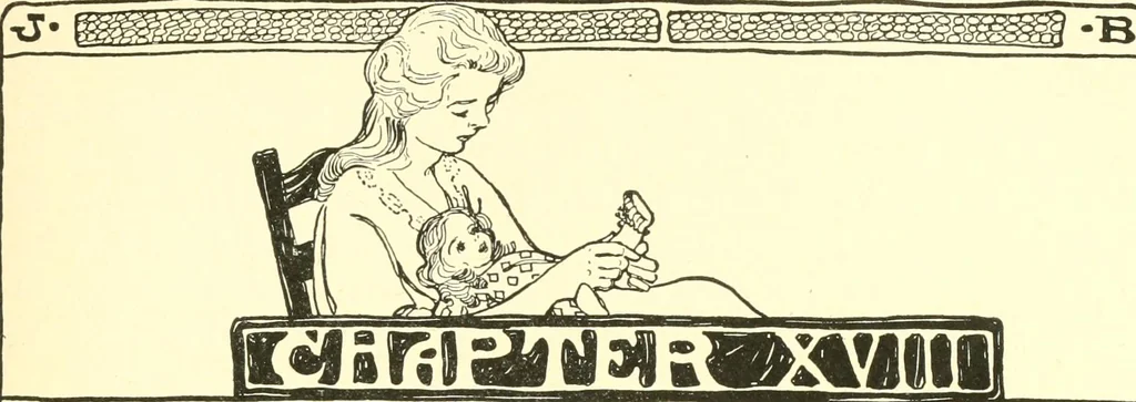 An illustration from The Mary Frances knitting and crocheting book;, 1918, leaf 130