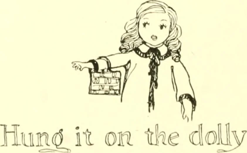 An illustration from The Mary Frances knitting and crocheting book;, 1918, leaf 137