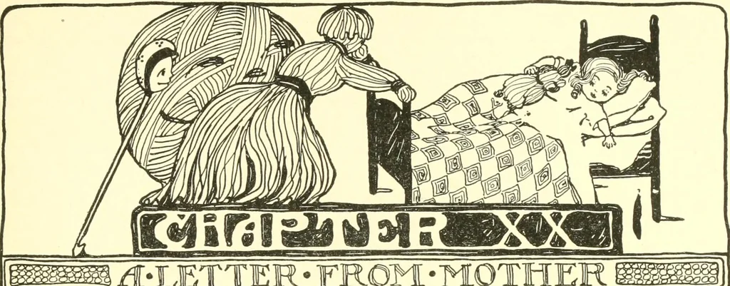 An illustration from The Mary Frances knitting and crocheting book;, 1918, leaf 138