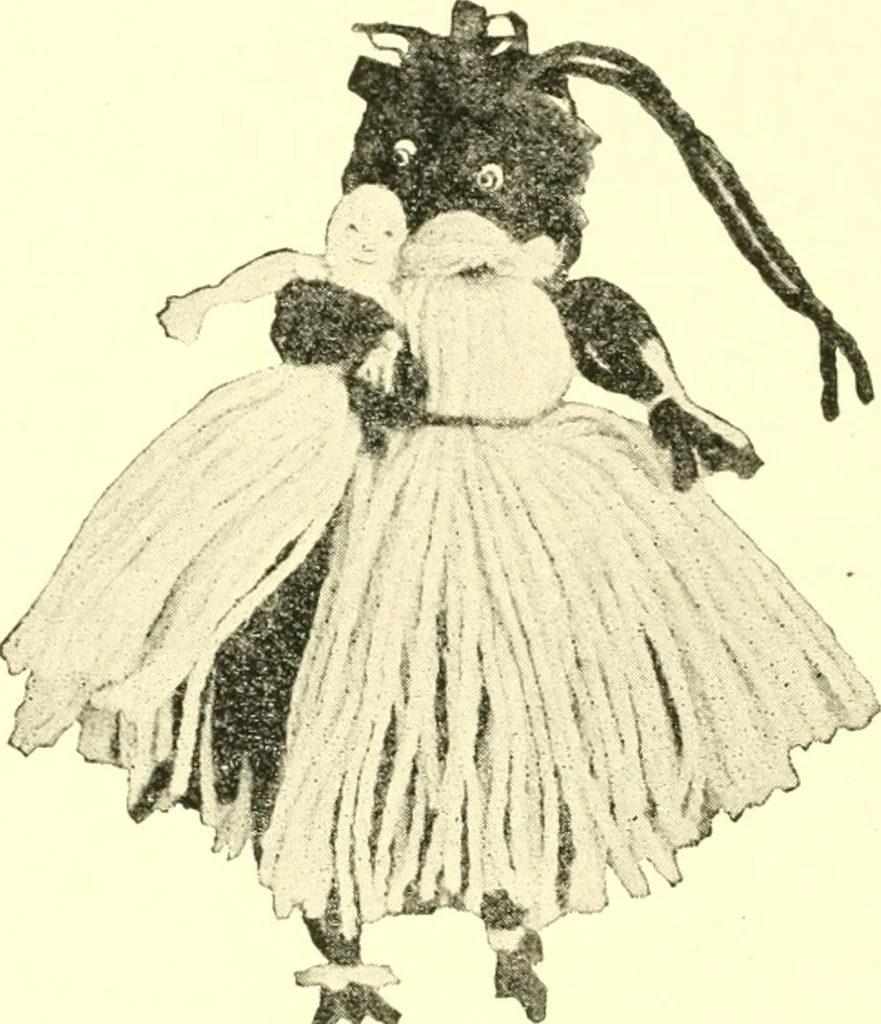 An illustration from The Mary Frances knitting and crocheting book;, 1918, leaf 139