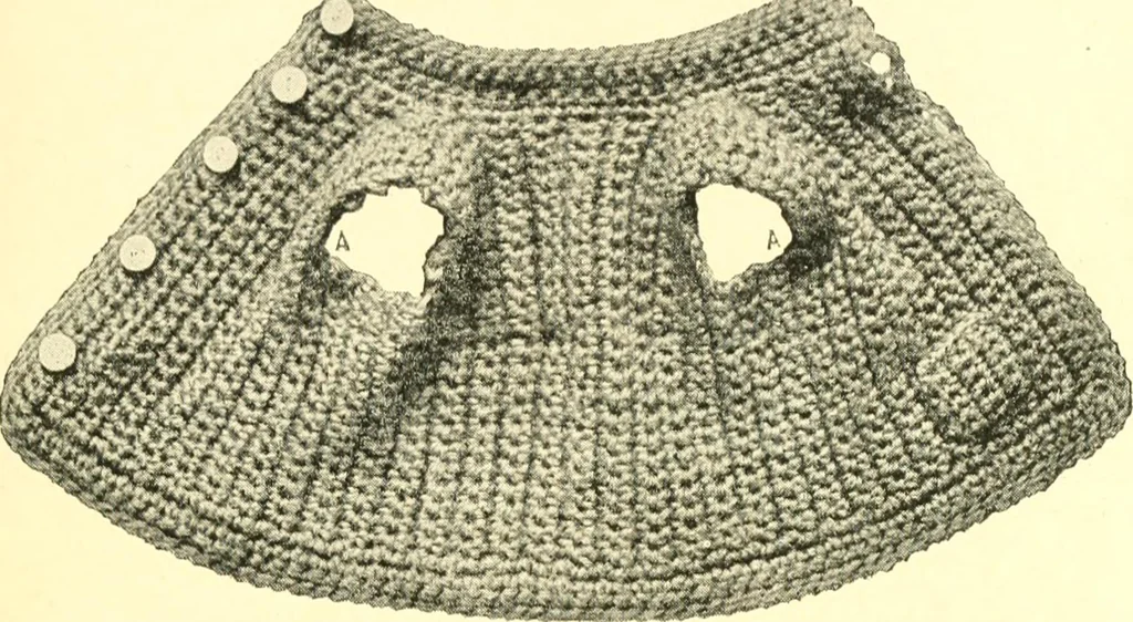 An illustration from The Mary Frances knitting and crocheting book;, 1918, leaf 148