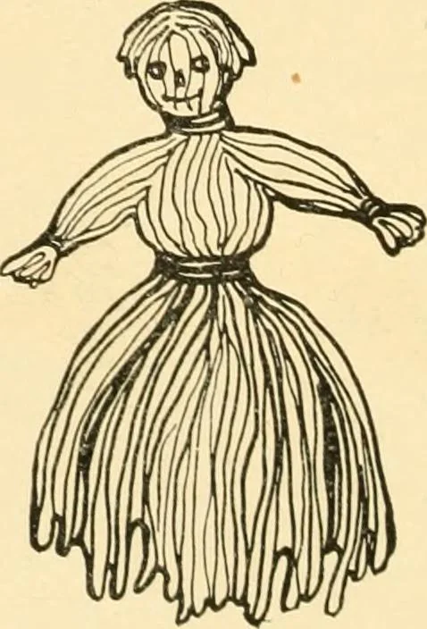An illustration from The Mary Frances knitting and crocheting book;, 1918, leaf 15