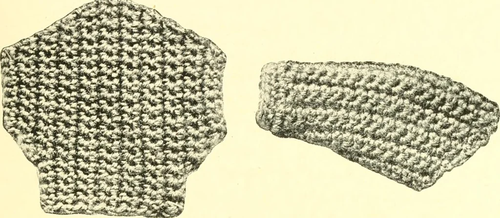 An illustration from The Mary Frances knitting and crocheting book;, 1918, leaf 150