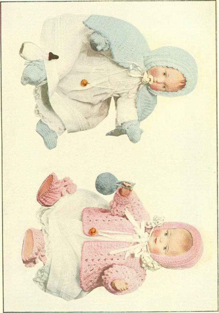 An illustration from The Mary Frances knitting and crocheting book;, 1918, leaf 154