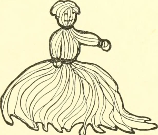 An illustration from The Mary Frances knitting and crocheting book;, 1918, leaf 156