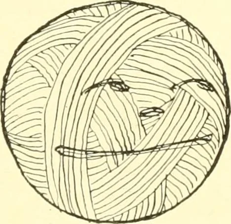 An illustration from The Mary Frances knitting and crocheting book;, 1918, leaf 158