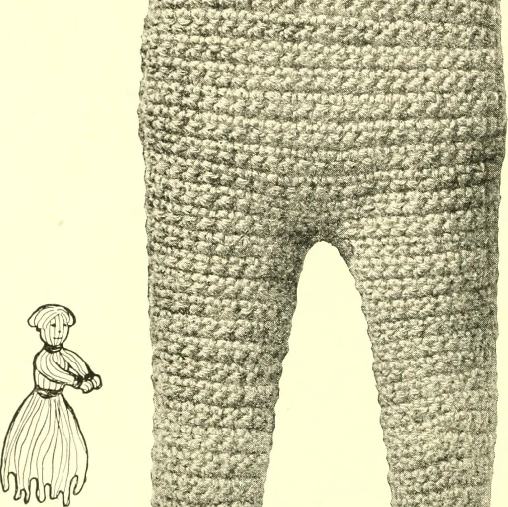 An illustration from The Mary Frances knitting and crocheting book;, 1918, leaf 159