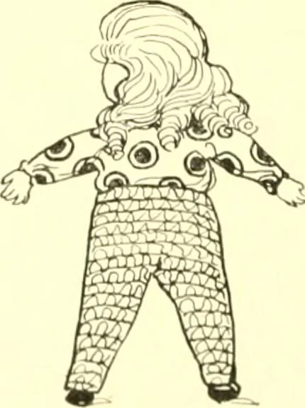 An illustration from The Mary Frances knitting and crocheting book;, 1918, leaf 159