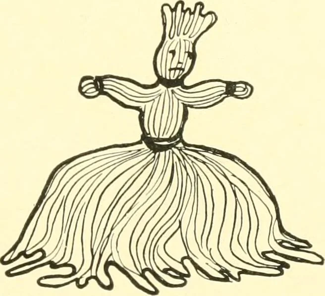 An illustration from The Mary Frances knitting and crocheting book;, 1918, leaf 160