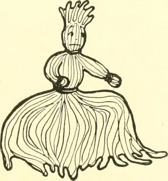 An illustration from The Mary Frances knitting and crocheting book;, 1918, leaf 166