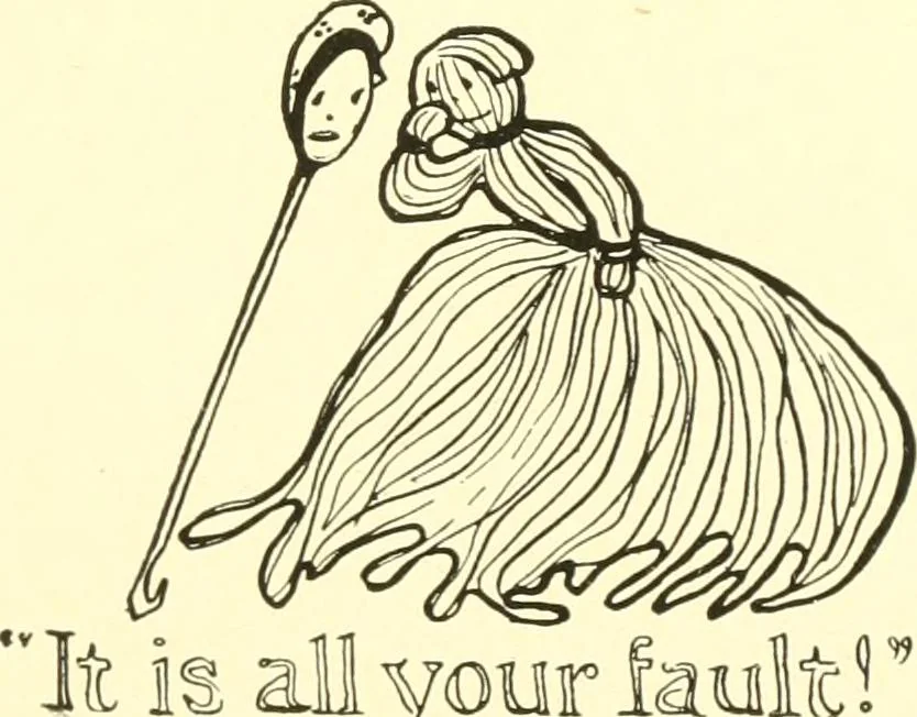 An illustration from The Mary Frances knitting and crocheting book;, 1918, leaf 176
