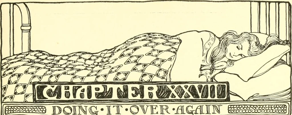 An illustration from The Mary Frances knitting and crocheting book;, 1918, leaf 198