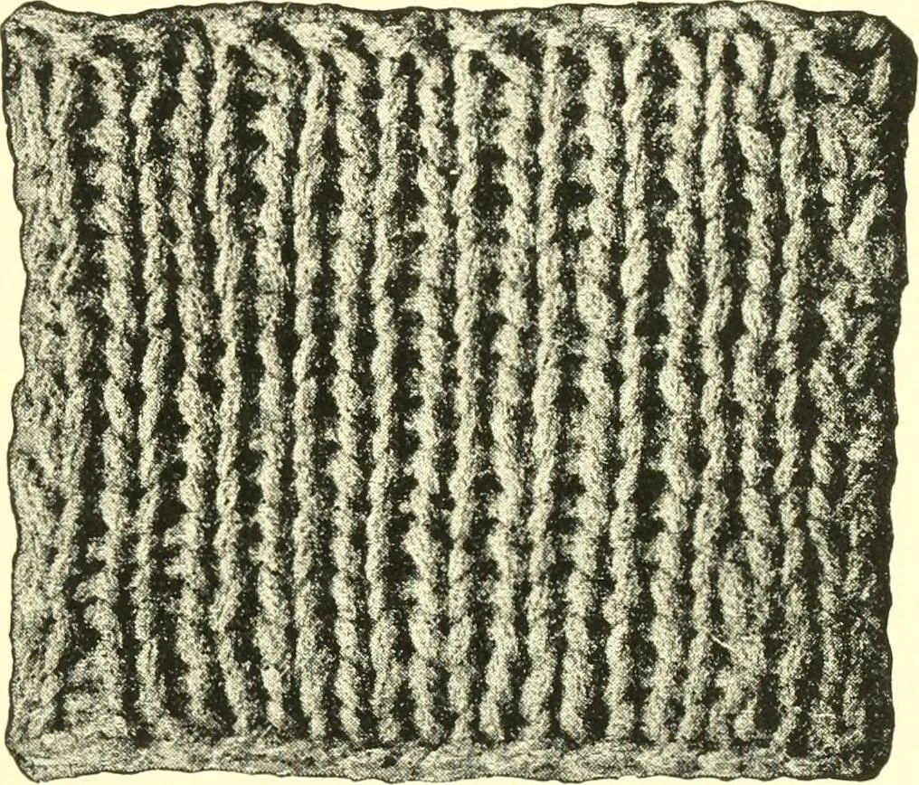 An illustration from The Mary Frances knitting and crocheting book;, 1918, leaf 212