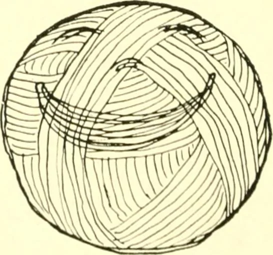 An illustration from The Mary Frances knitting and crocheting book;, 1918, leaf 215