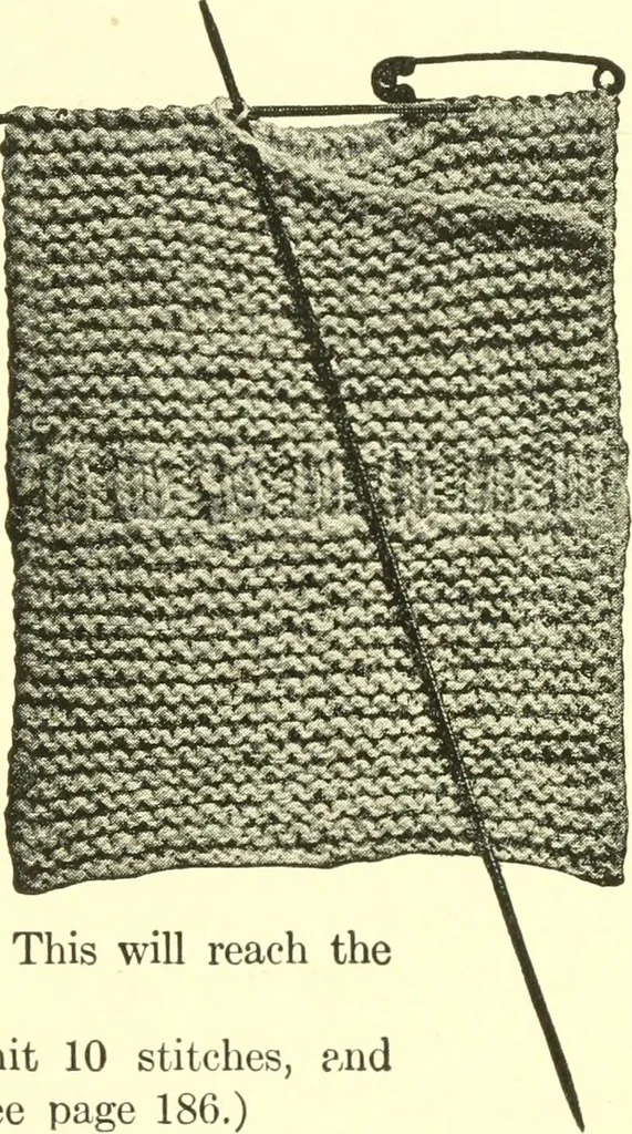 An illustration from The Mary Frances knitting and crocheting book;, 1918, leaf 216