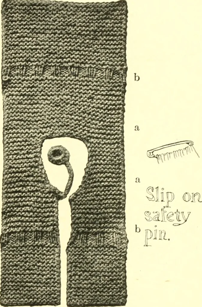 An illustration from The Mary Frances knitting and crocheting book;, 1918, leaf 218