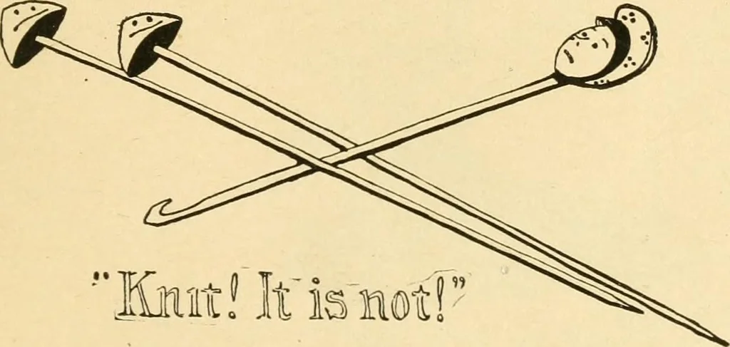 An illustration from The Mary Frances knitting and crocheting book;, 1918, leaf 22