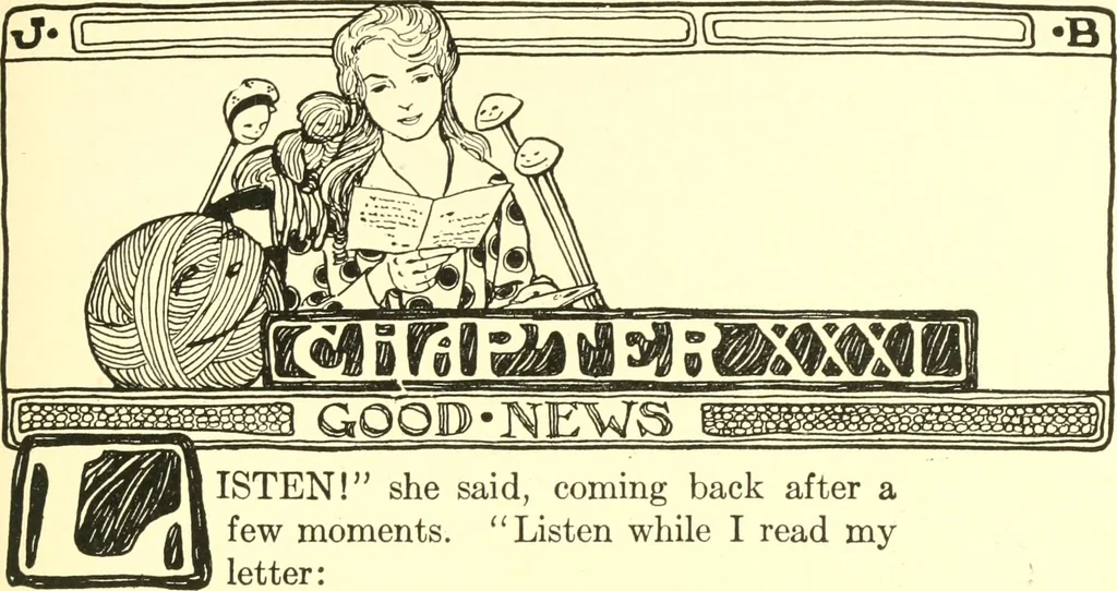 An illustration from The Mary Frances knitting and crocheting book;, 1918, leaf 222
