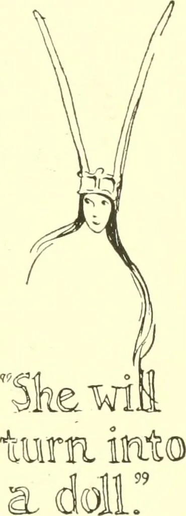 An illustration from The Mary Frances knitting and crocheting book;, 1918, leaf 224