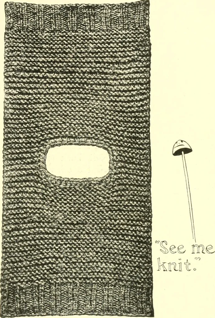 An illustration from The Mary Frances knitting and crocheting book;, 1918, leaf 228