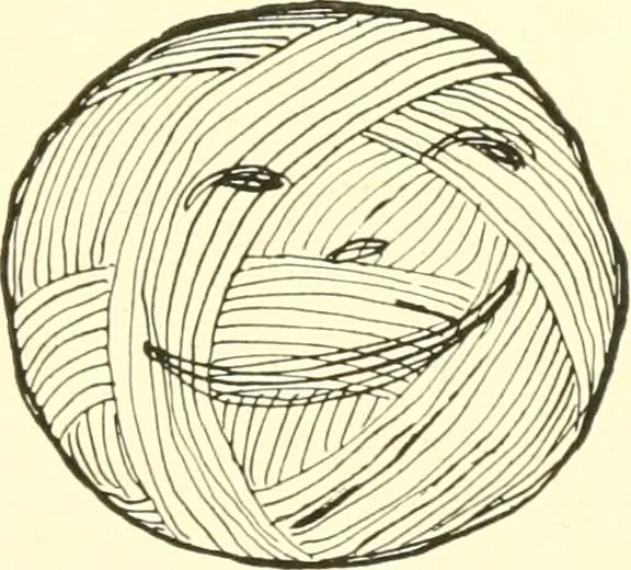An illustration from The Mary Frances knitting and crocheting book;, 1918, leaf 228