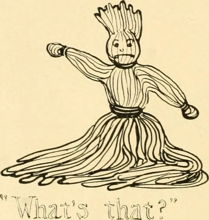 An illustration from The Mary Frances knitting and crocheting book;, 1918, leaf 23
