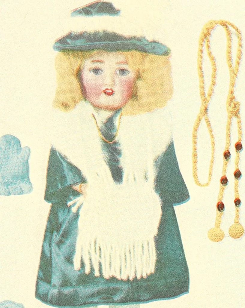 An illustration from The Mary Frances knitting and crocheting book;, 1918, leaf 232