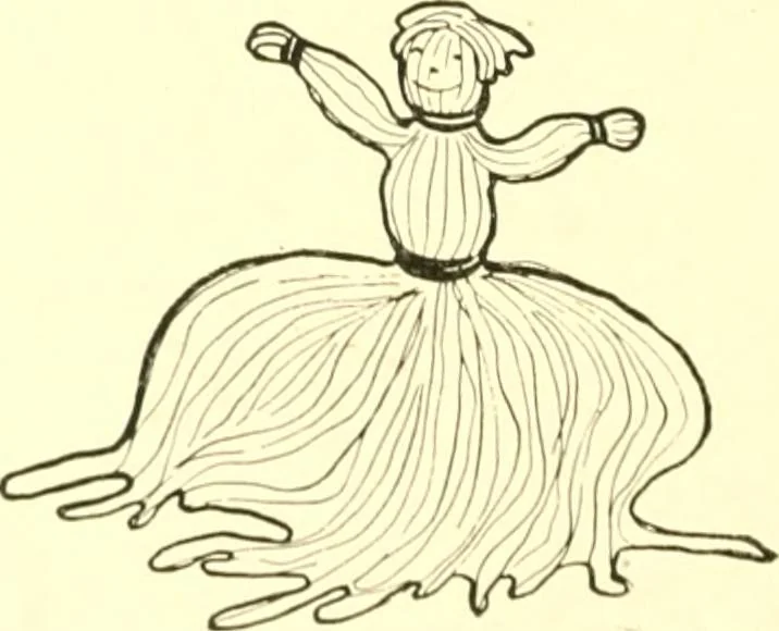An illustration from The Mary Frances knitting and crocheting book;, 1918, leaf 235