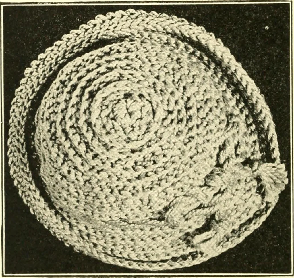 An illustration from The Mary Frances knitting and crocheting book;, 1918, leaf 239