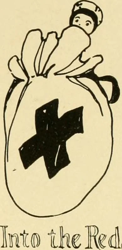An illustration from The Mary Frances knitting and crocheting book;, 1918, leaf 24