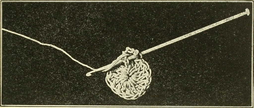 An illustration from The Mary Frances knitting and crocheting book;, 1918, leaf 240