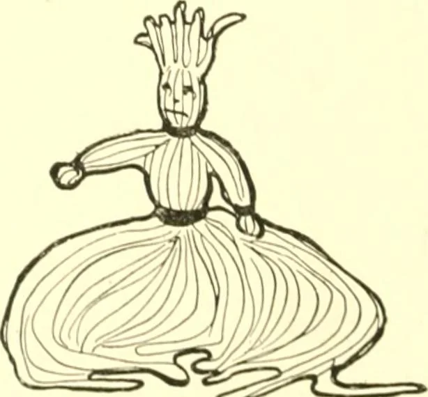An illustration from The Mary Frances knitting and crocheting book;, 1918, leaf 241